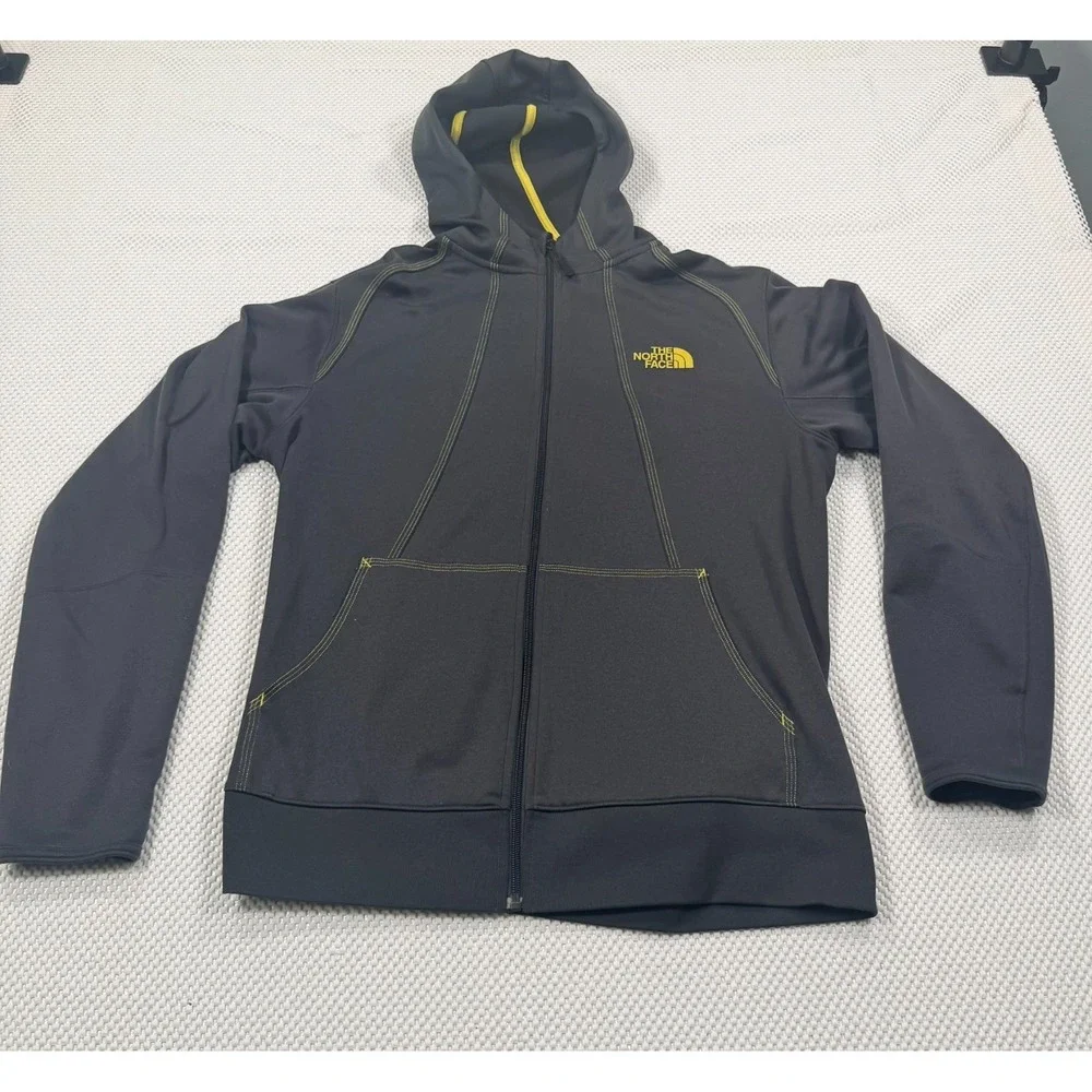 The North Face Mountain Athletics Men's Size M Gray Full Zip Hoodie Jacket